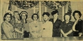 photo of PTA ladies, emperor school, temple city california, about 1952